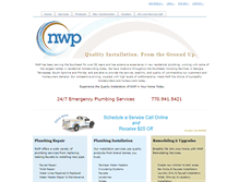 Tablet Screenshot of nwplumbing.com